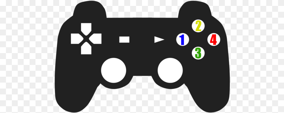 There Are Four Different Face Buttons That Link To Clip Art Game Controller, Electronics, Joystick, First Aid Free Png Download