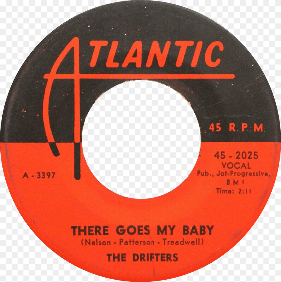 There Goes My Baby By The Drifters Us 7 Inch 45 Rpm Twist And Shout Record, Disk, Text, Hockey, Ice Hockey Free Png Download