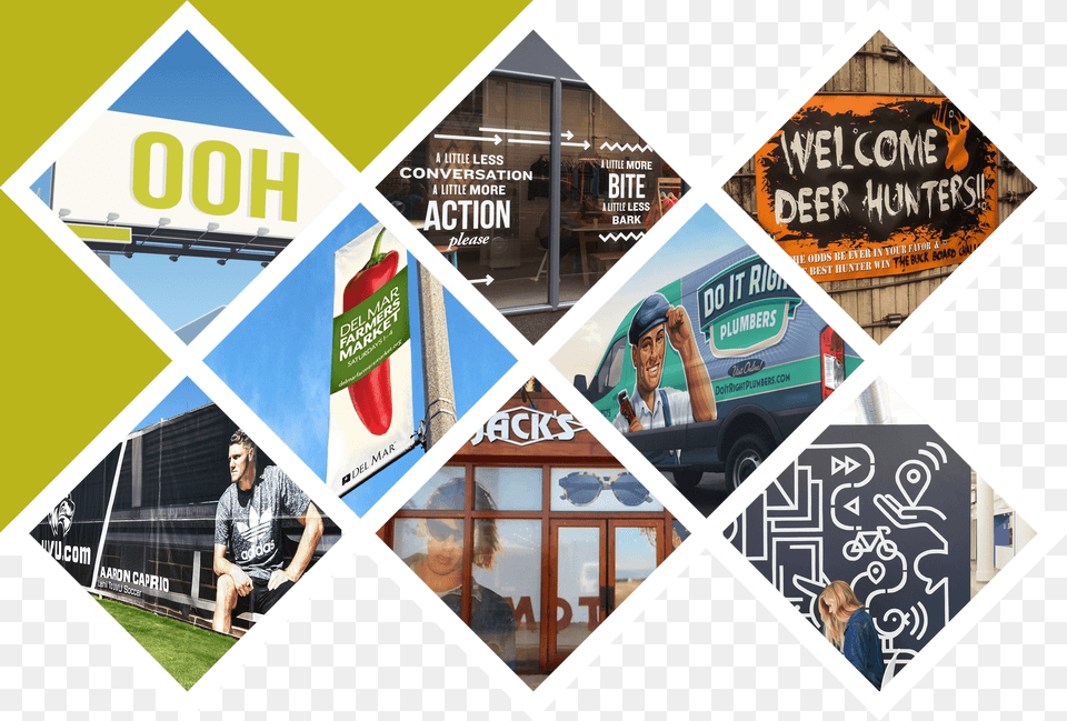 There Is A Bit Of Overlap Between Here And The Other Custom Indoor Outdoor Banner Promotional Products, Poster, Advertisement, Man, Collage Free Png Download