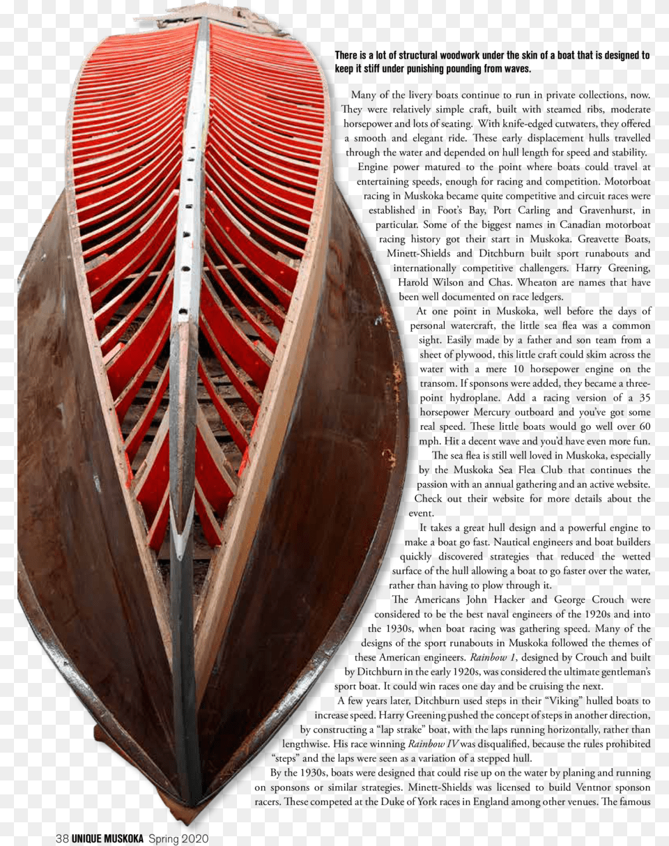 There Is A Lot Of Structural Woodwork Under The Skin Text, Boat, Dinghy, Transportation, Vehicle Png Image