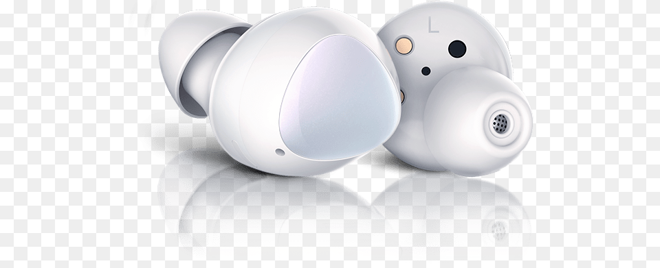 There Is A Product Image To See The Front And Back Samsung Galaxy Buds White, Electronics, Speaker, Sphere Free Transparent Png