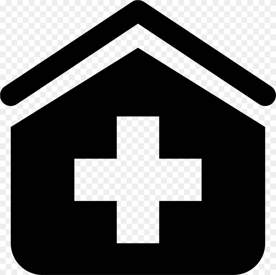 There Is A Standard House Clinic Icon, Gray Png Image