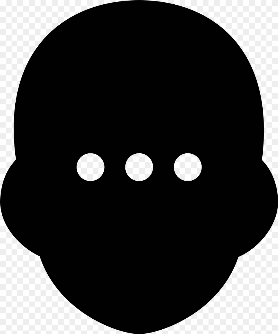 There Is An Outline Shaped Like A Face Ssc Napoli, Gray Free Transparent Png