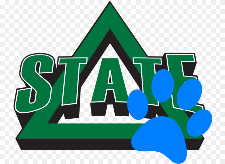 There Is One Of Pawprints On The Delta Delta State University, Symbol, Text, Bulldozer, Machine Free Png Download