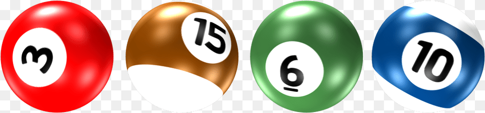 There Lie 4 Pool Balls On A Pool Table Icon, Text, Number, Symbol Free Transparent Png