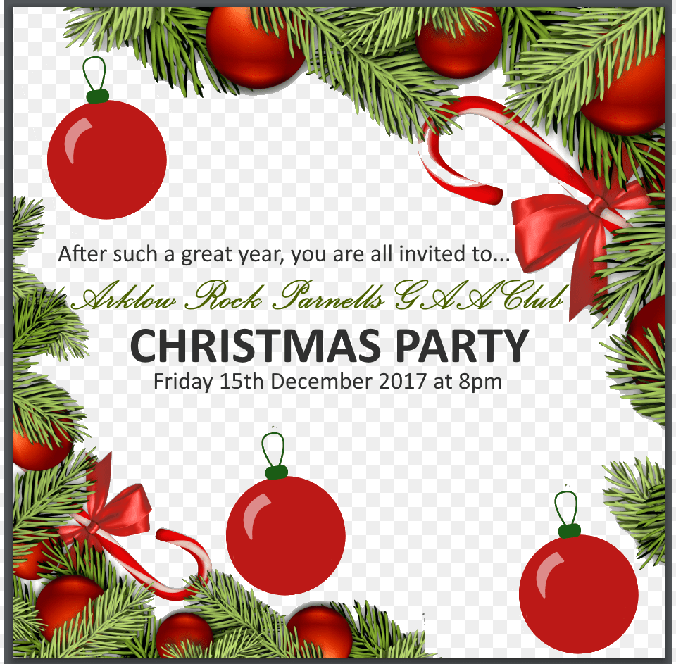 There Will Be A Hot Buffet Music And The Bar Will Christmas Party, Envelope, Greeting Card, Mail, Advertisement Free Png