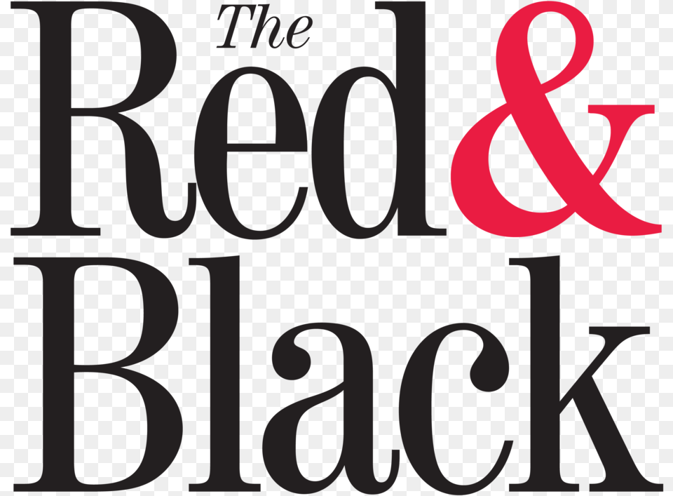 Theredandblack Stacked No Line 01 Red And Black Newspaper, Alphabet, Ampersand, Symbol, Text Free Transparent Png