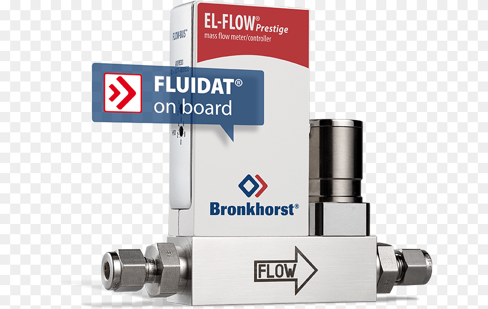 Thermal Mass Flow Meter With Fluidat On Board Png Image