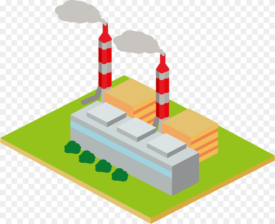 Thermal Power Plant Clipart, Architecture, Building, Power Plant, Dynamite Free Png Download