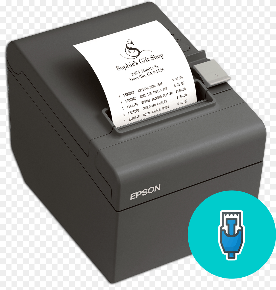 Thermal Receipt Printer With A Cash Register, Computer Hardware, Electronics, Hardware, Machine Free Png Download