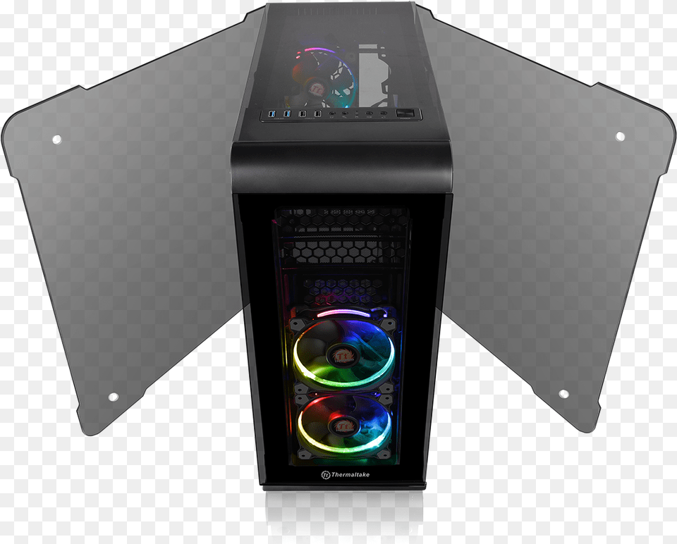 Thermaltake View 32 Tg Rgb Gif Transparent Cartoons Computer Case, Electronics, Speaker, Computer Hardware, Hardware Free Png Download