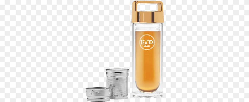 Thermo Go Bottle Gold 330ml Thermo Go Bottle Teatox, Shaker, Glass, Jar Free Transparent Png