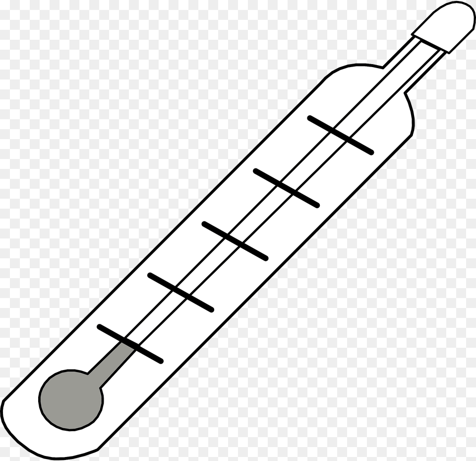 Thermometer Black And White Clipart, Blade, Dagger, Knife, Weapon Free Png