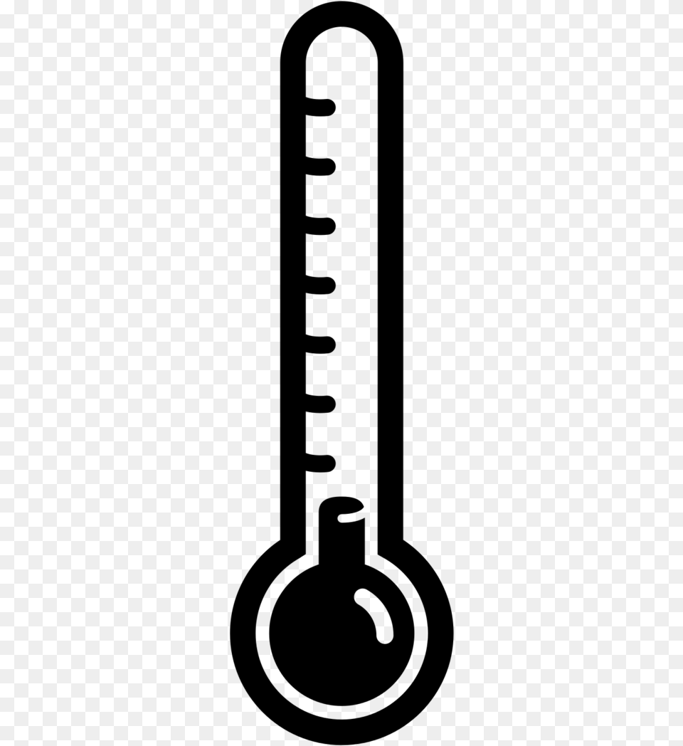 Thermometer Clipart Transparent Download Thermometer Black And White, Gray Free Png
