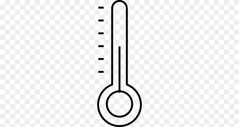 Thermometer Cold Mercury Temperature Measuring Utensils Heat Icon, Gray Png Image