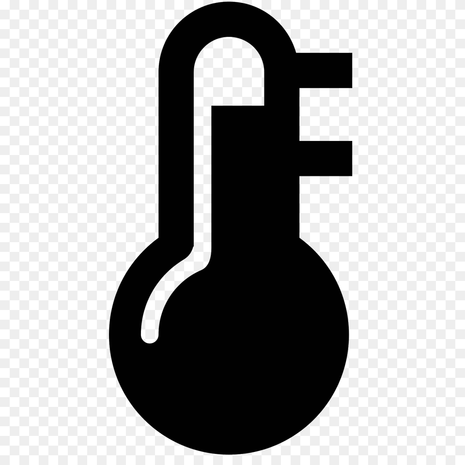 Thermometer Icon, Gray Free Transparent Png