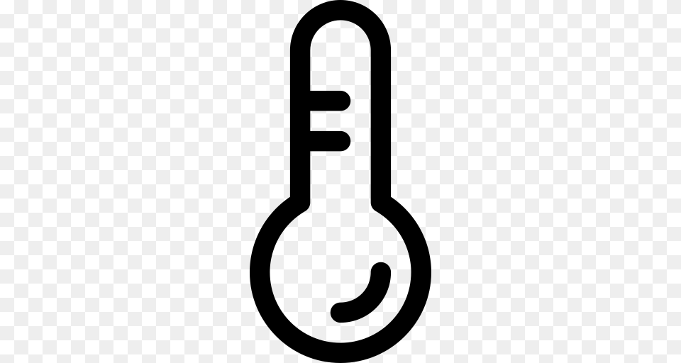Thermometer Temperature Temperature Icon With And Vector, Gray Free Png