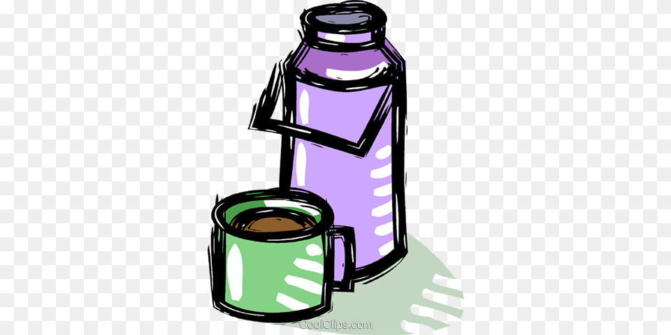 Thermos Of Coffee Royalty Vector Clip Art Illustration, Bottle, Shaker, Cup Free Transparent Png