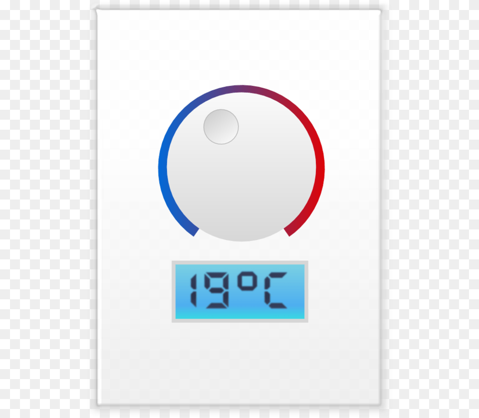 Thermostat By Gabnormal Circle, Clock, Computer Hardware, Digital Clock, Electronics Free Transparent Png