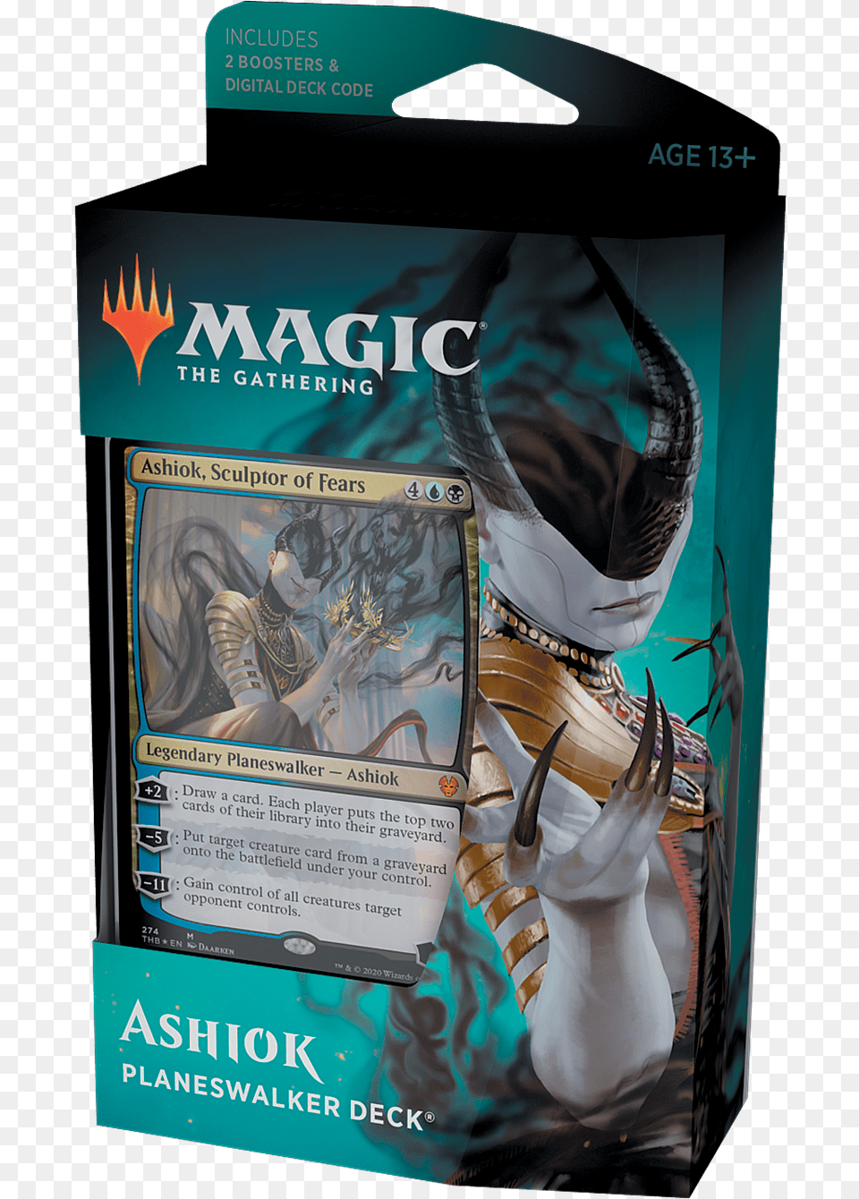 Theros Beyond Death Planeswalker Deck Ashiok Sculptor Of Fears, Publication, Book, Adult, Person Png