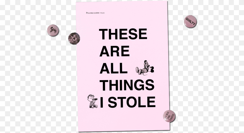 These Are All Things I Stole Zine, Advertisement, Book, Poster, Publication Png Image