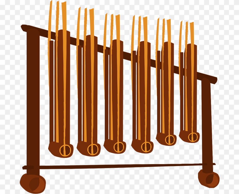 These Are Bamboo Rattle Tubes Attached To A Bamboo Kalagong Instrument, Fence, Chess, Game Free Transparent Png