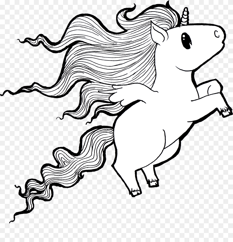 These Are Some Cute Little Unicorns I Drew One Night Illustration, Art, Book, Comics, Publication Png Image