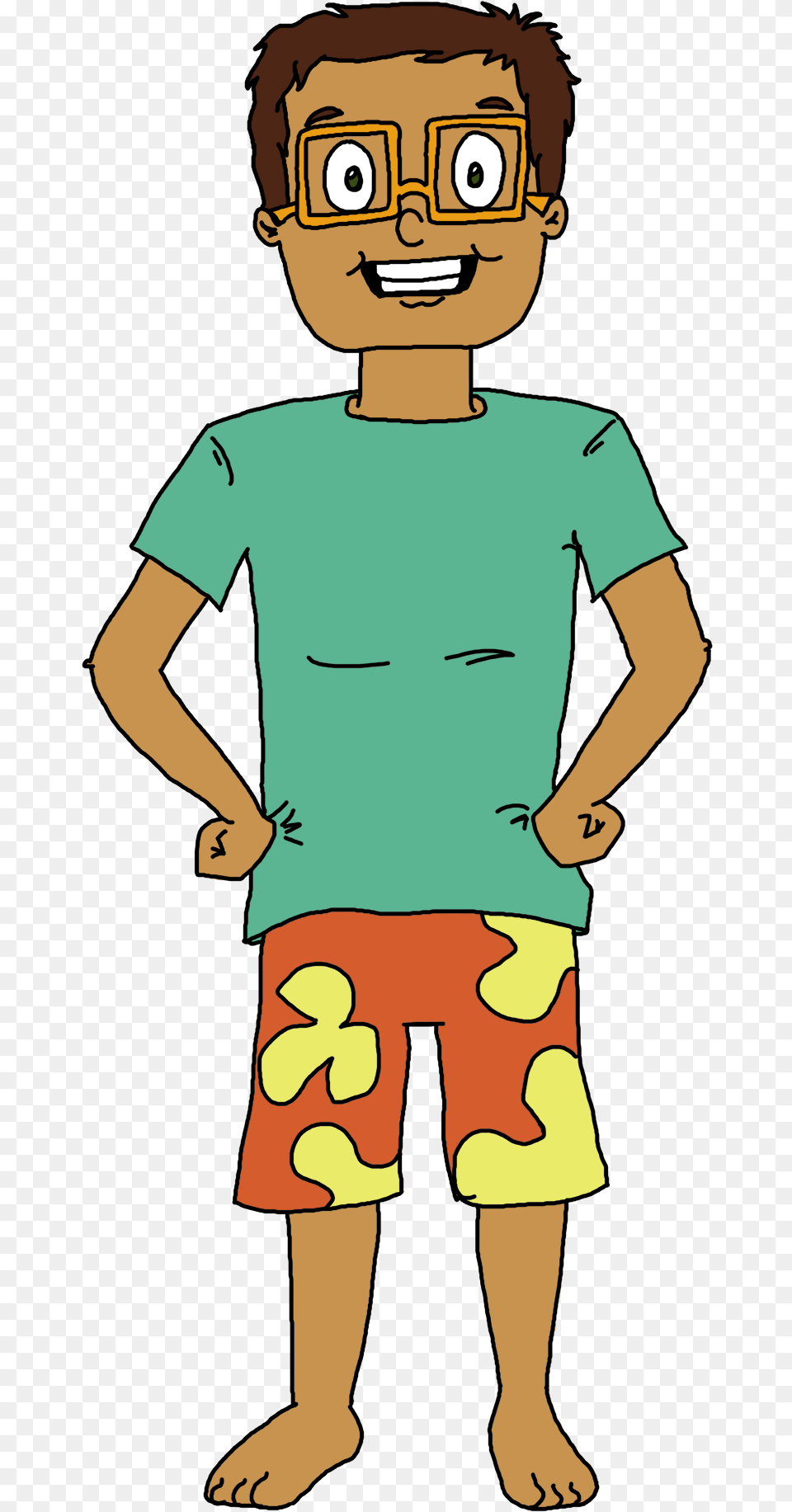 These Are The Character Designs For A Project I39ve Cartoon, Boy, Shorts, Person, Male Free Png Download