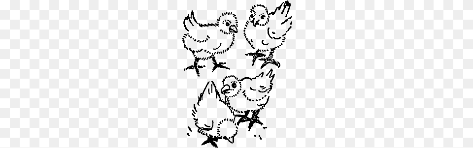 These Are Two Digital Stamps Of A Chicken And Chicks Digital Stamp, Pattern, Art, Adult, Bride Free Png Download