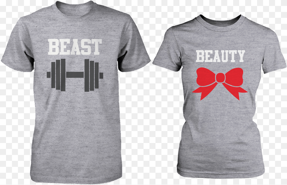 These Beauty And The Beast Matching Shirts Will Make Matching Shirts For Couples, Clothing, Shirt, T-shirt Free Transparent Png