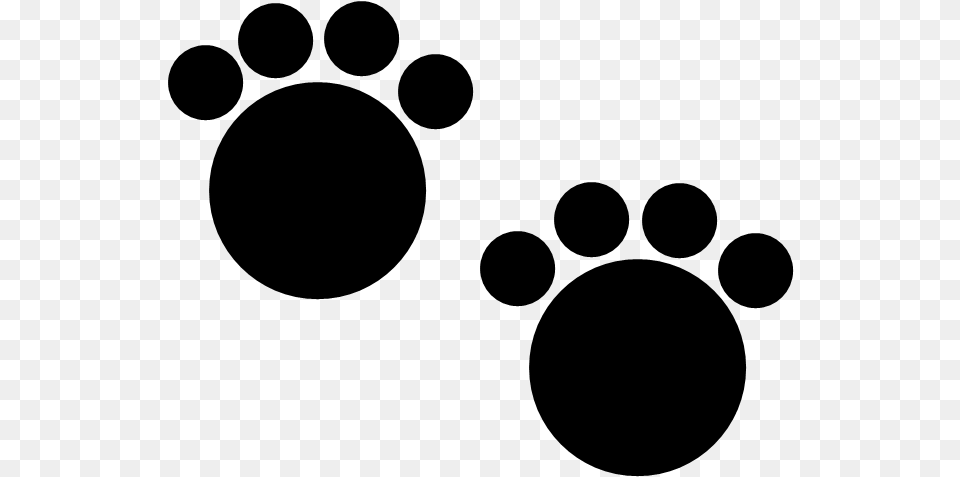 These Cute Circular Black Paw Prints Could Belong To Printing, Gray Png Image