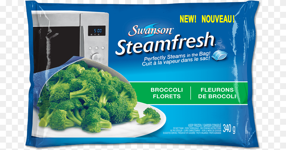 These Delicious Broccoli Florets Steam Perfectly In The Bag Birds Eye Steamfresh Broccoli, Food, Plant, Produce, Vegetable Png Image