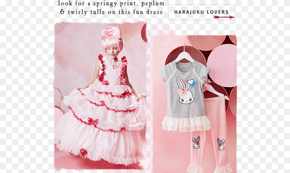 These Girls Love Harajuku Designs Girl, Child, Clothing, Person, Dress Free Png Download