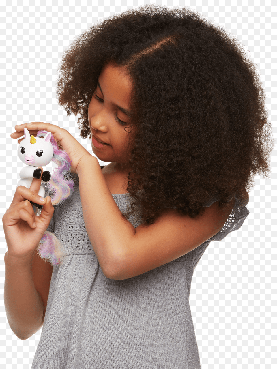 These Little Mini Fun Toys Are Just Like A Real Pet Wowwee Fingerlings Monkey Gigi The Unicorn Very Rare, Adult, Portrait, Photography, Person Free Transparent Png