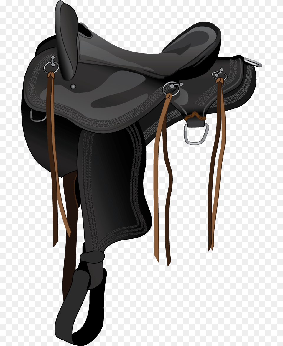 These Saddles Have Flat Flaps With Very Little Padding Saddle, Blade, Dagger, Knife, Weapon Free Png Download