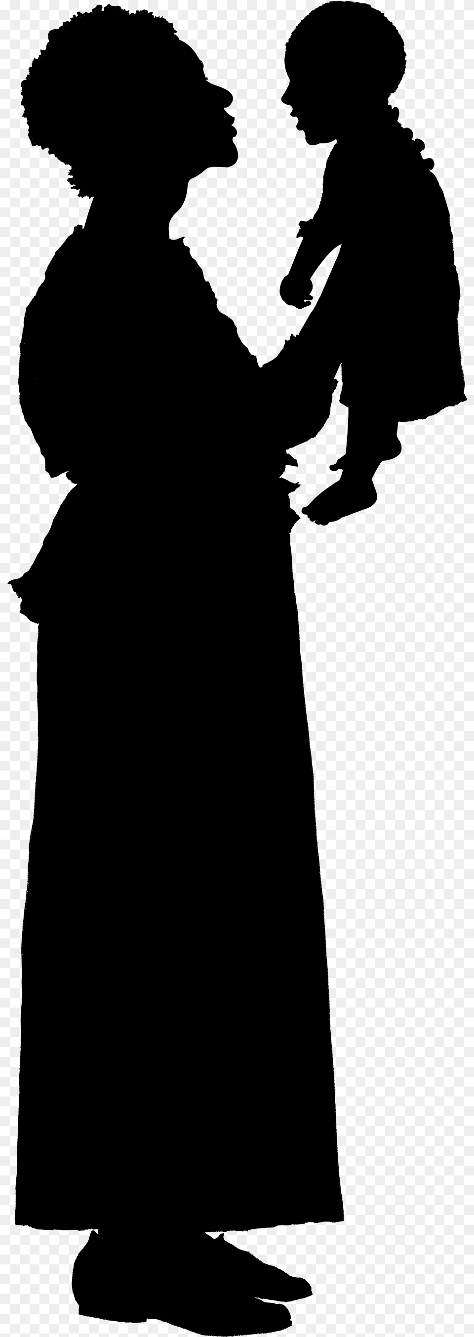 These Silhouettes Are Meant To Represent People In Slavery Silhouette, Person, Clothing, Dress Free Transparent Png