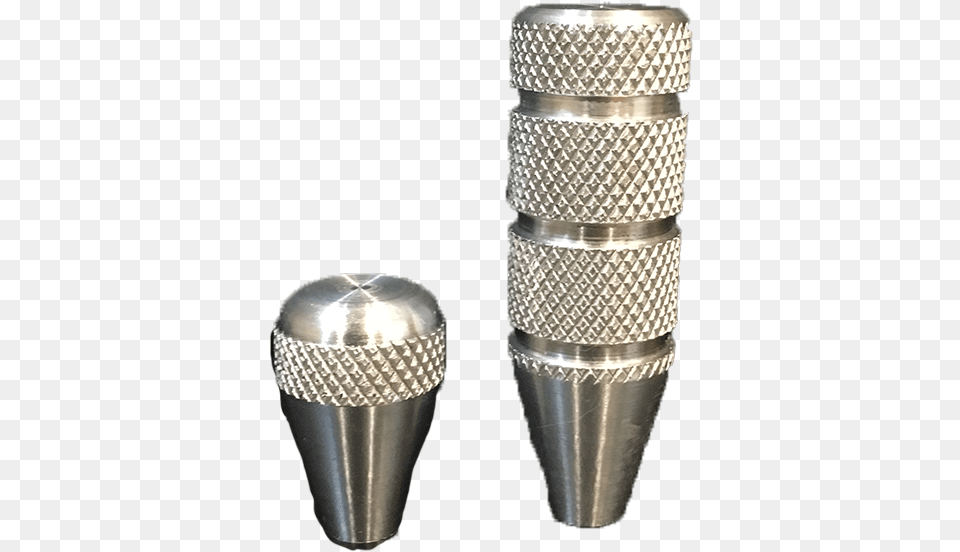 These Tactical Aluminum Bolt Knobs Have 516quot 24 Thread Silver, Electrical Device, Microphone, Bottle, Shaker Png