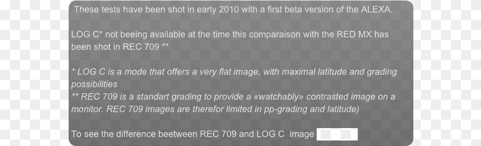 These Tests Have Been Shot In Early 2010 With A First Star Size Comparison, Text Png