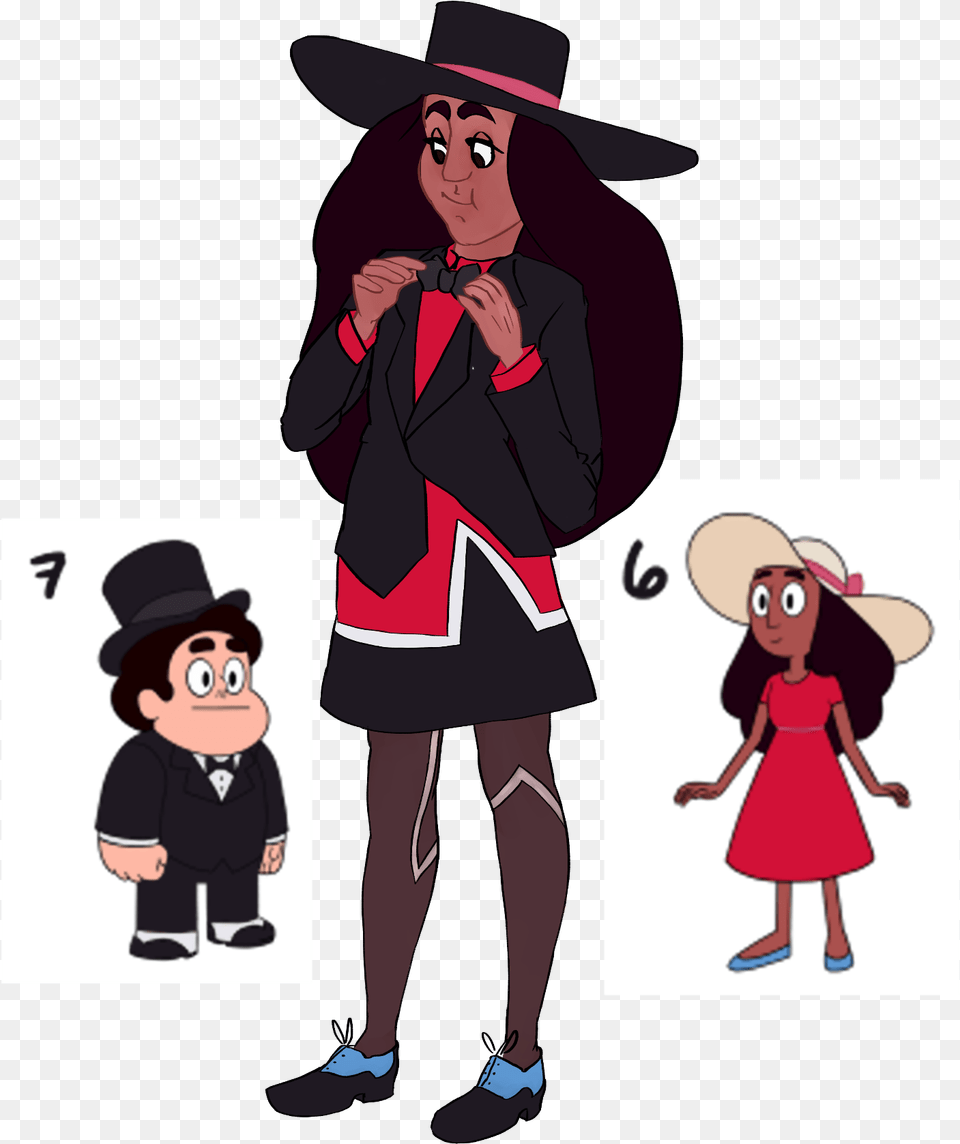 These Were All Drawn For The Stevonnie Outfit Fusion Cartoon, Book, Comics, Publication, Hat Png