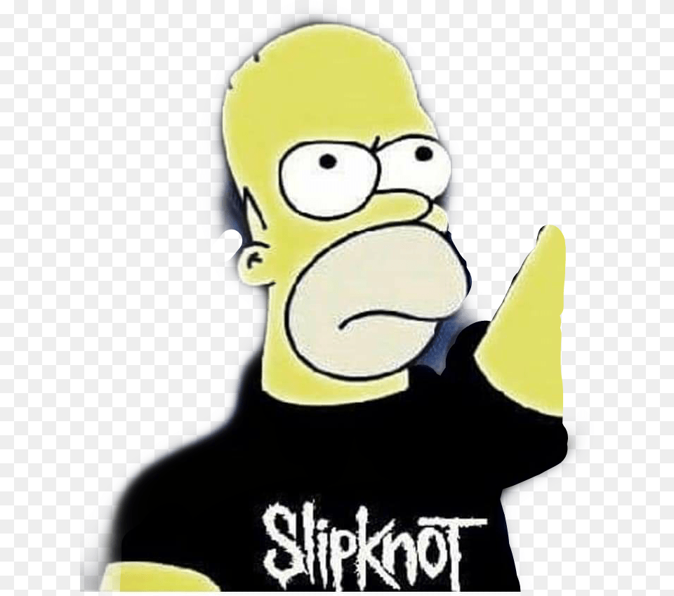 Thesimpsons Simpsons Homersimpson Slipknot Metalhead, Baby, Person, Face, Head Png Image