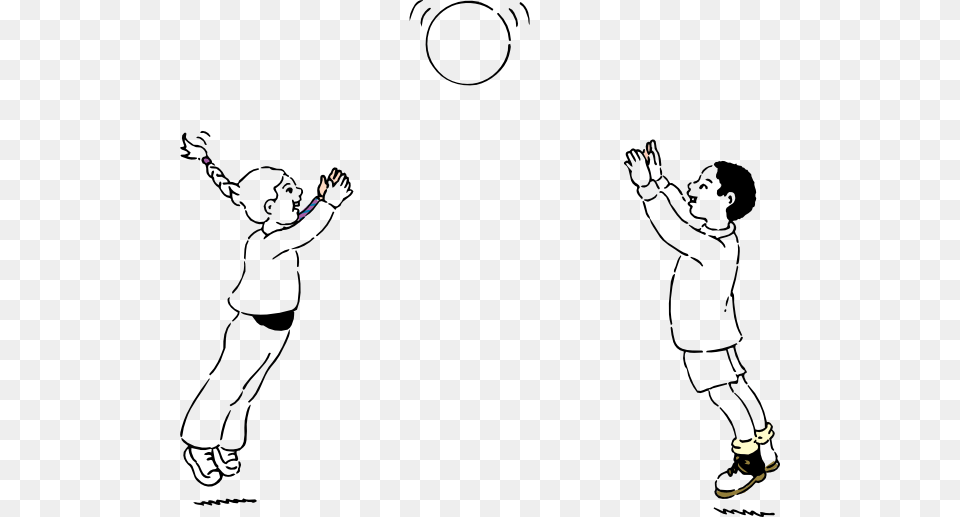 They Are Playing Ball, Stencil, Baby, Person, Art Png Image