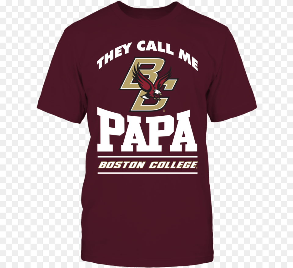 They Call Me Papa Unisex, Clothing, Maroon, Shirt, T-shirt Png Image