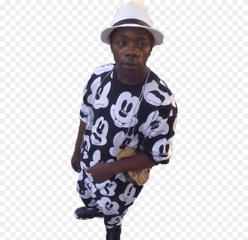 They Call Me Smurf The Tiny Trihard Sitting, Clothing, Hat, Adult, Person Png