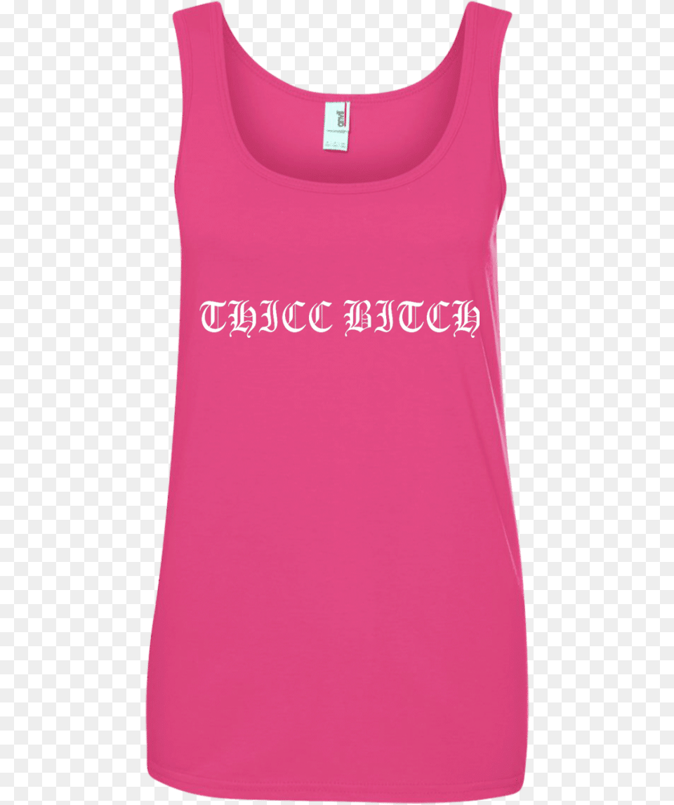 Thicc Bitch Shirt Tank Hoodie 3533 Womens Spandex Jersey Tank Pink, Clothing, Tank Top Png