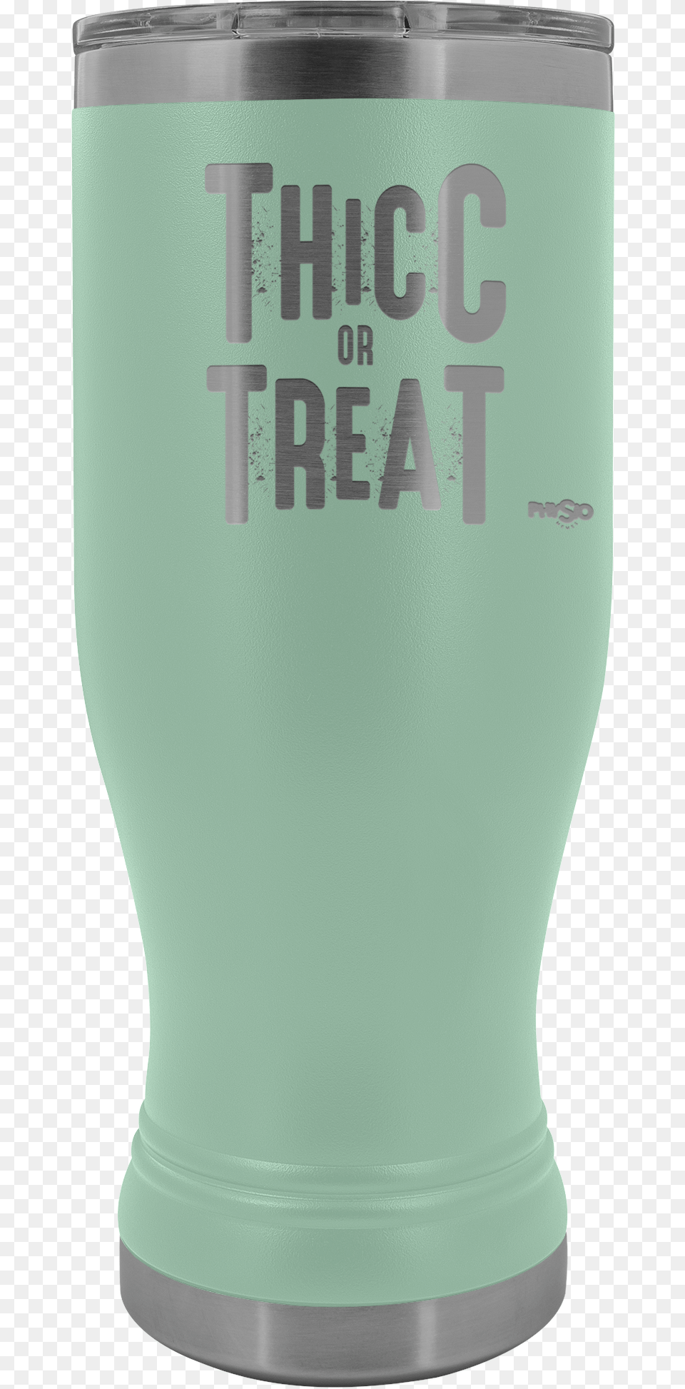 Thicc Or Treat Tumbler Pint Glass, Cup, Tape, Alcohol, Beer Png Image