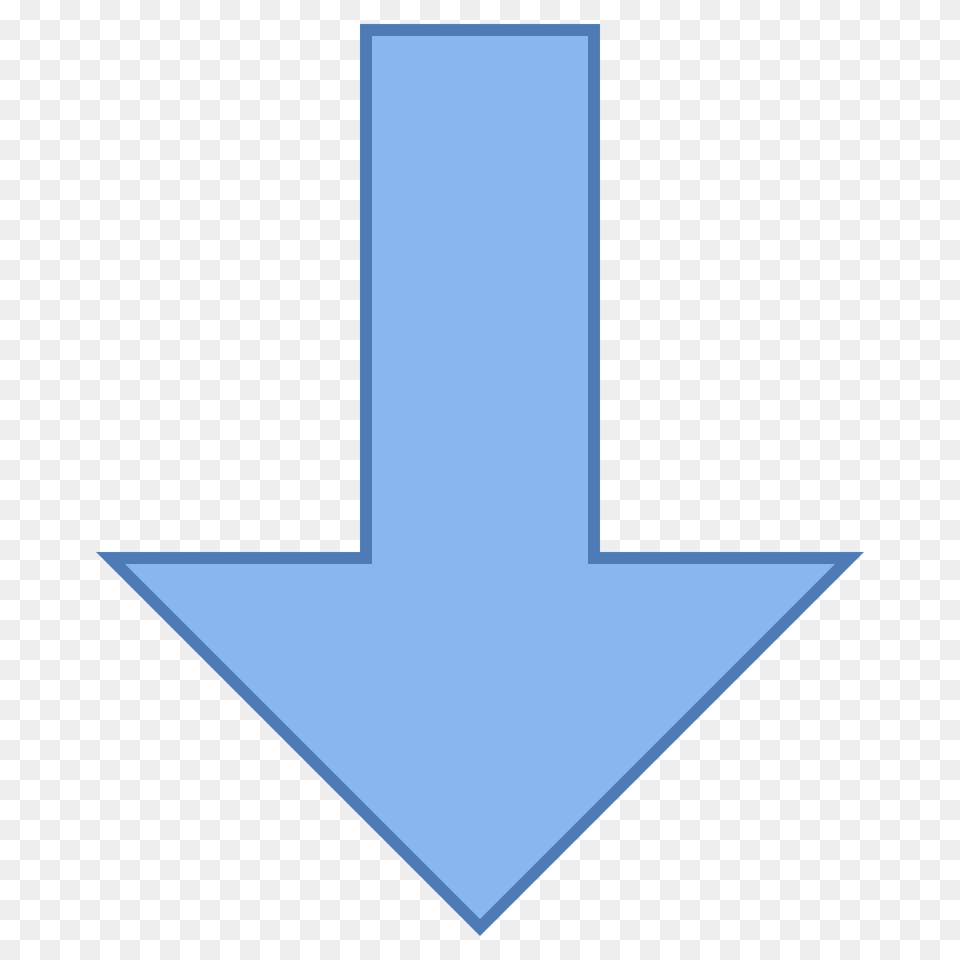 Thick Arrow Pointing Down Icon, Symbol Png