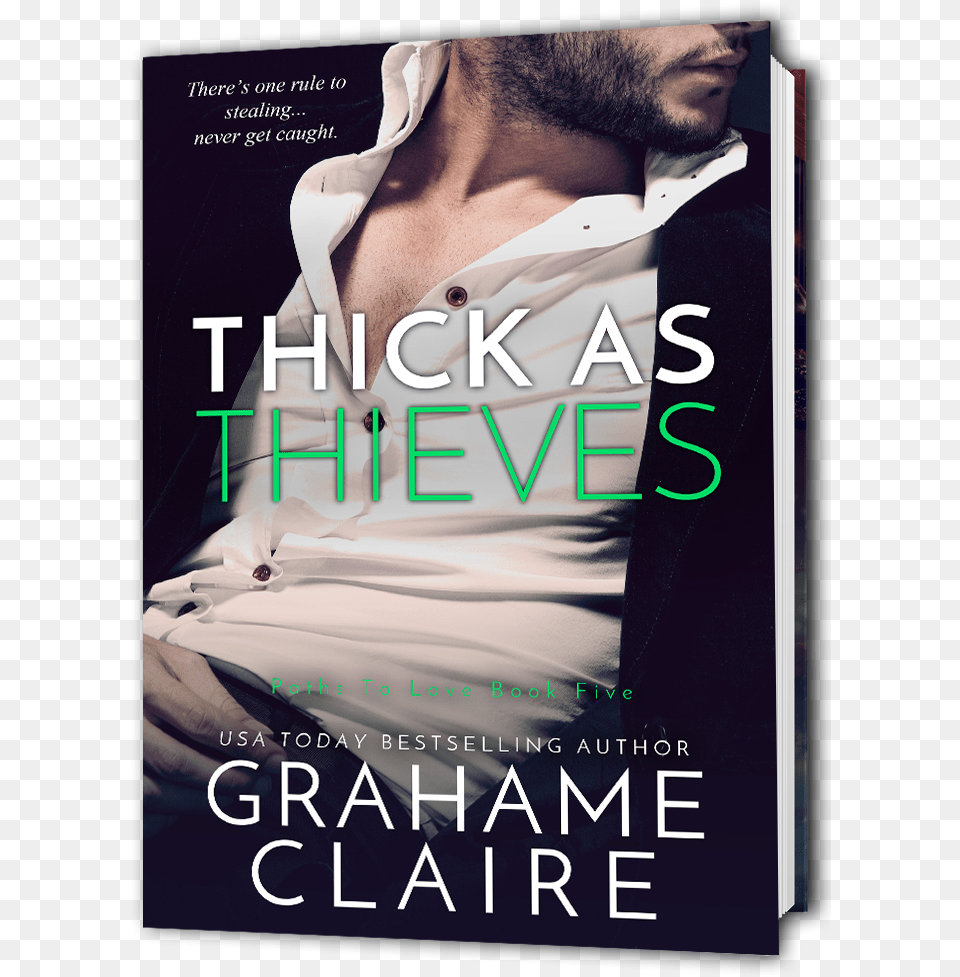 Thick As Theieves 3d Book Poster, Novel, Publication, Adult, Male Free Png Download