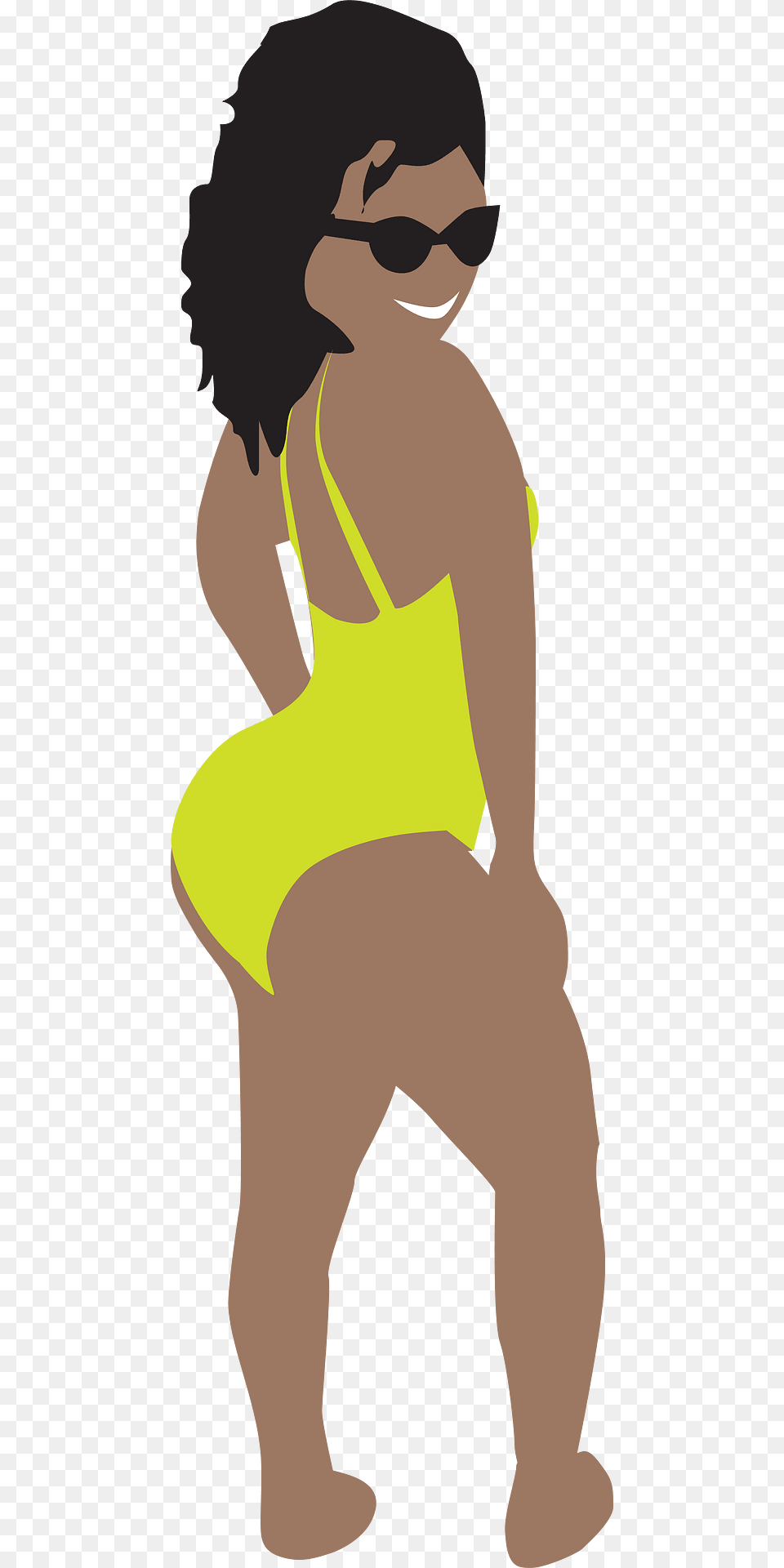 Thick Chick Clipart, Swimwear, Bikini, Clothing, Person Free Png Download