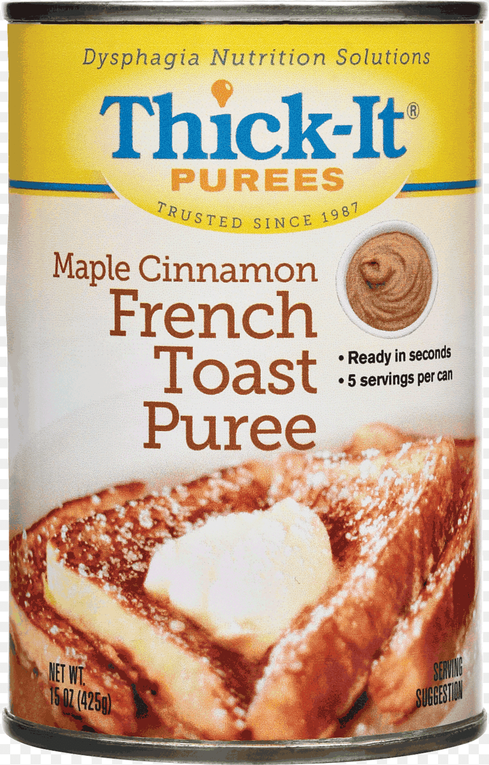 Thick It Maple Cinnamon French Toast Puree 15 Oz Can French Toast Puree, Bread, Food, Beverage, Coffee Png