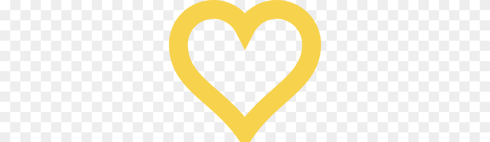 Thick Light Gold Heart Clip Art, Logo Png